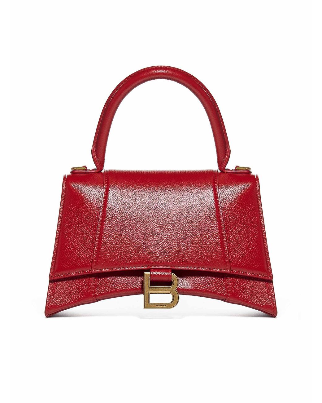 Balenciaga Hourglass Small Top Handle Bag in Red Lyst
