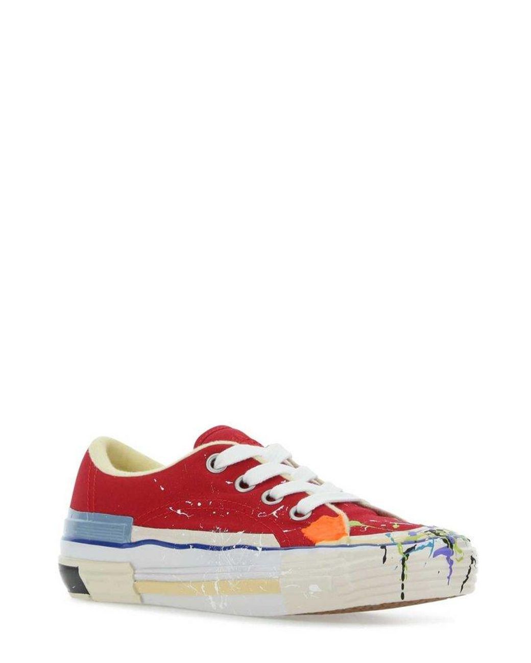 Lanvin X Gallery Dept. Paint Splatter Lace-up Sneakers in