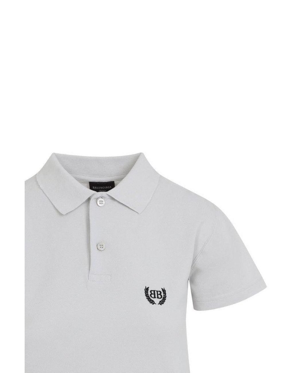Tシャツ・カットソー BALENCIAGA Logo embroidery polo shirt (833244TSVN9 8737) Balenciaga Logo Embroidery Polo Shirt - Blue | 833244TSVN98737