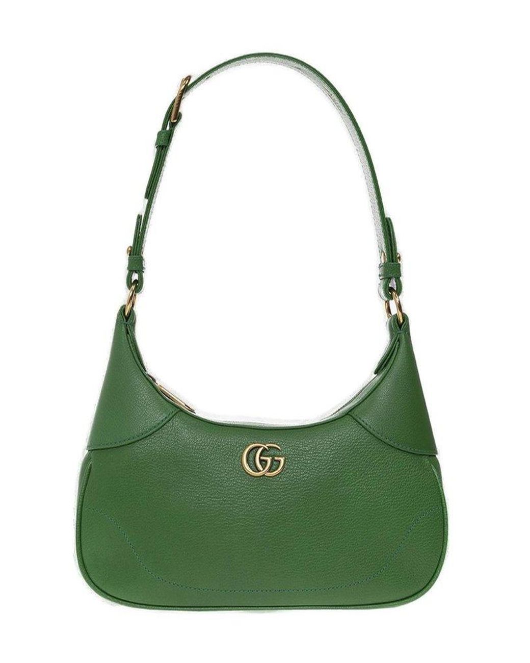 Gucci - Aphrodite mini leather shoulder bag green - The Corner