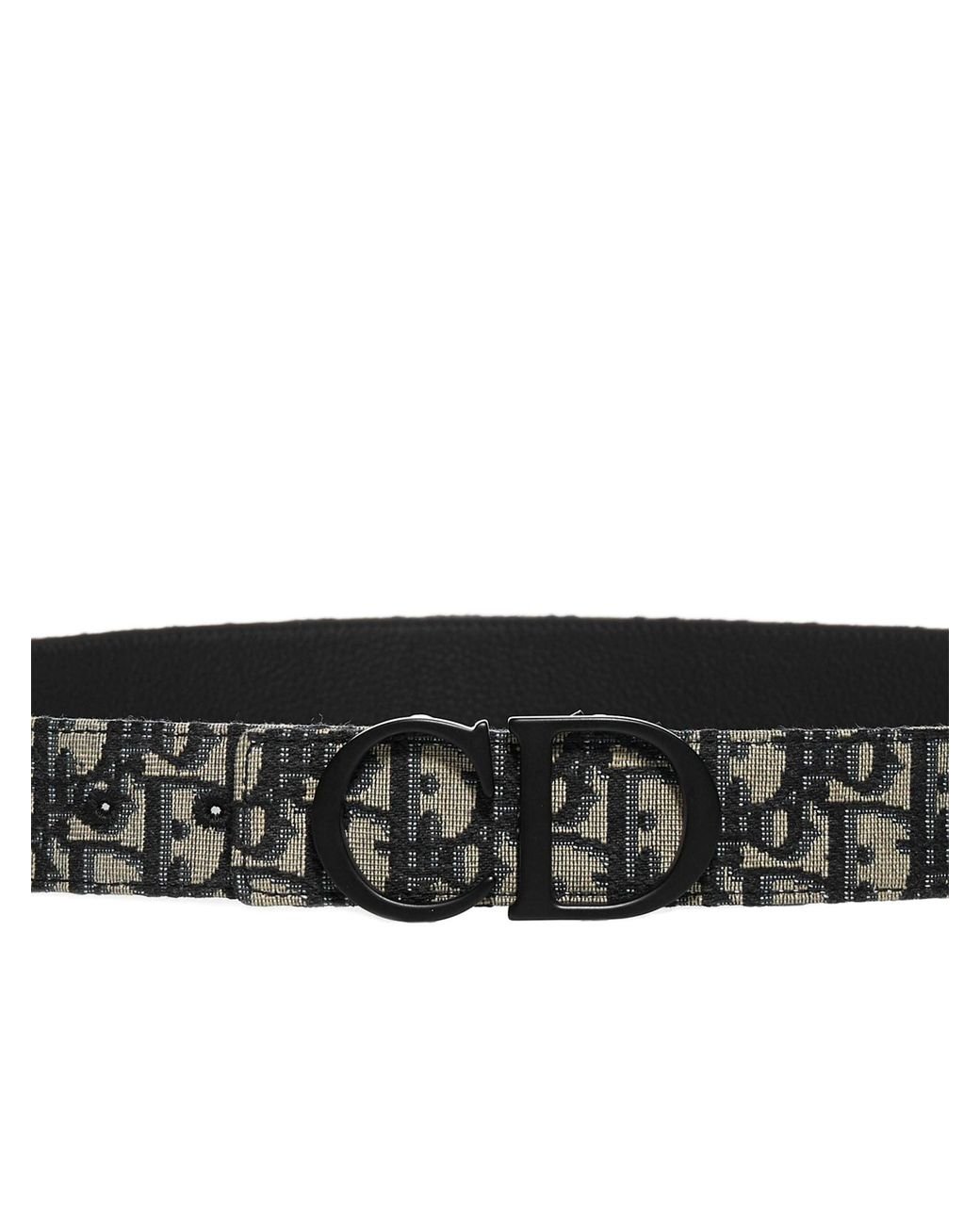 Dior Oblique Buckle Belt in Black for Men Lyst