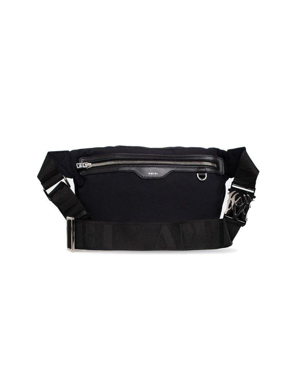 AMIRI - Black belt bag with textured logo AW23MHP002 - buy with