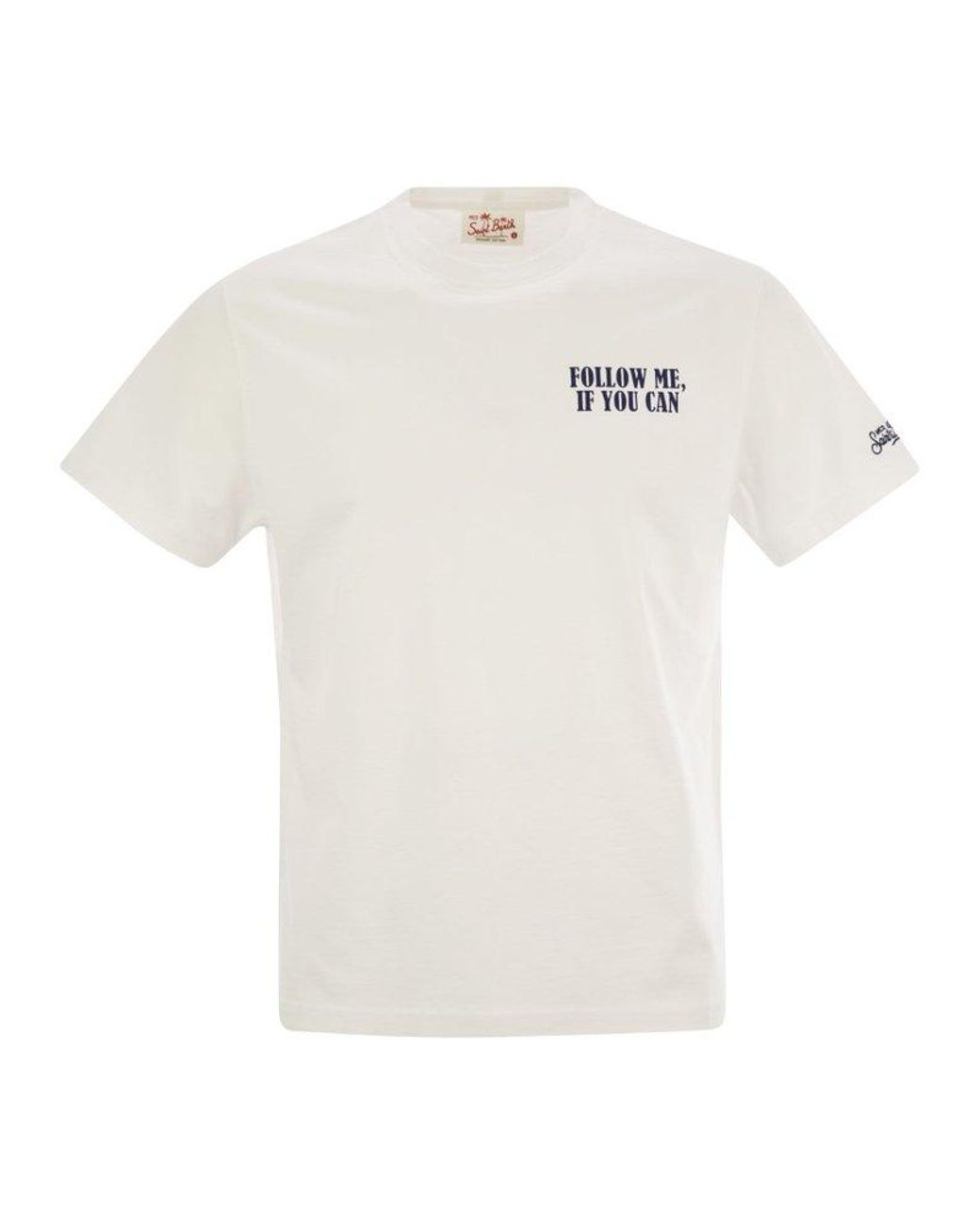 Tシャツ・カットソー MC2 Saint Barth T-shirt with chest print (TSHM001 04991H) mc2-saint-barth-White-Printed-