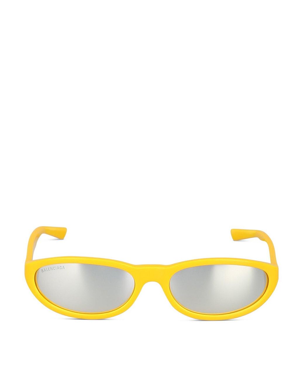 Balenciaga Narrow Ovalframe Sunglasses in Yellow Save 22 Lyst