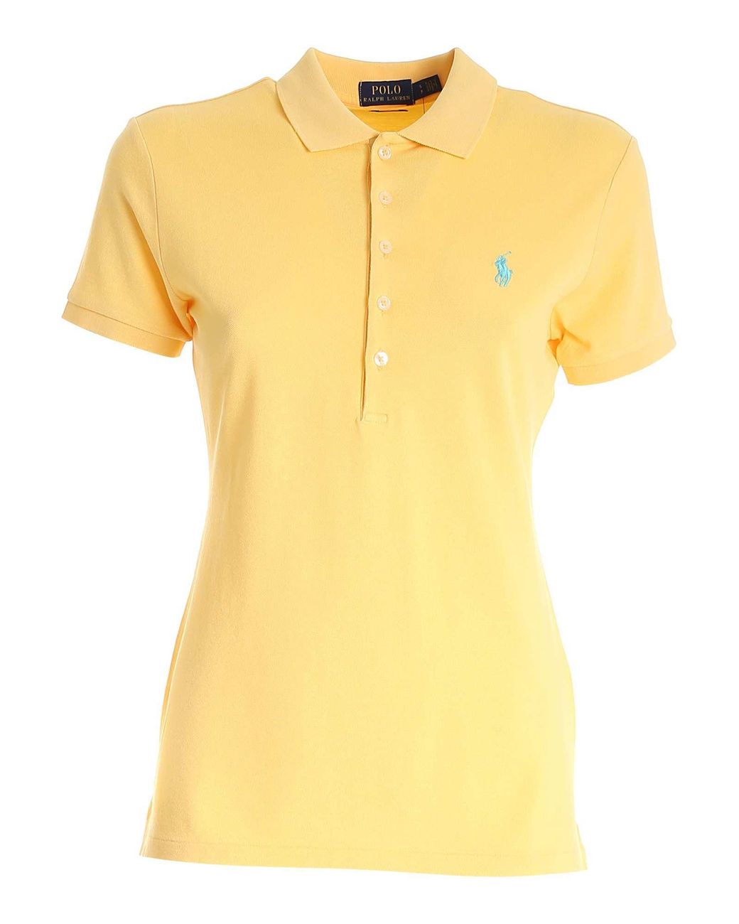 Polo Ralph Lauren Light Blue Logo Polo Shirt in Yellow - Save 34% - Lyst