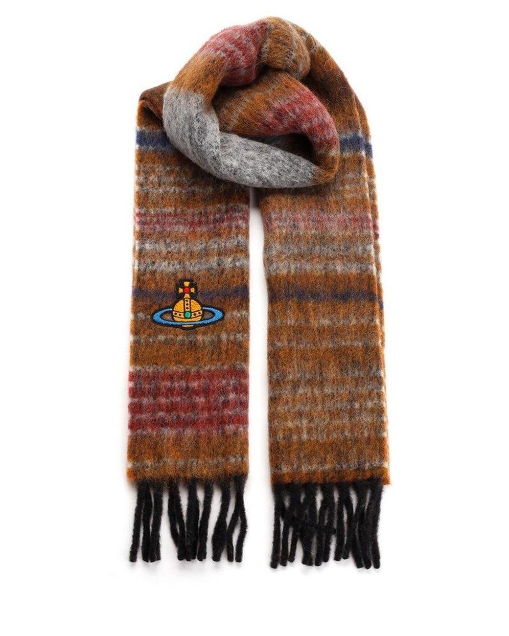 Vivienne Westwood Chunky Multi Striped Scarf in Yellow for Men Lyst