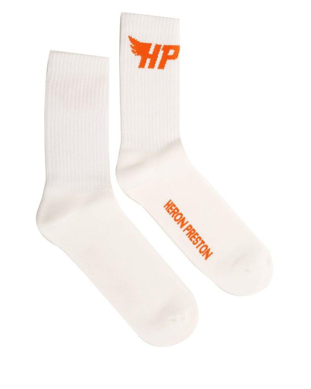 Heron Preston Logo Intarsia Knitted Socks in White for Men | Lyst