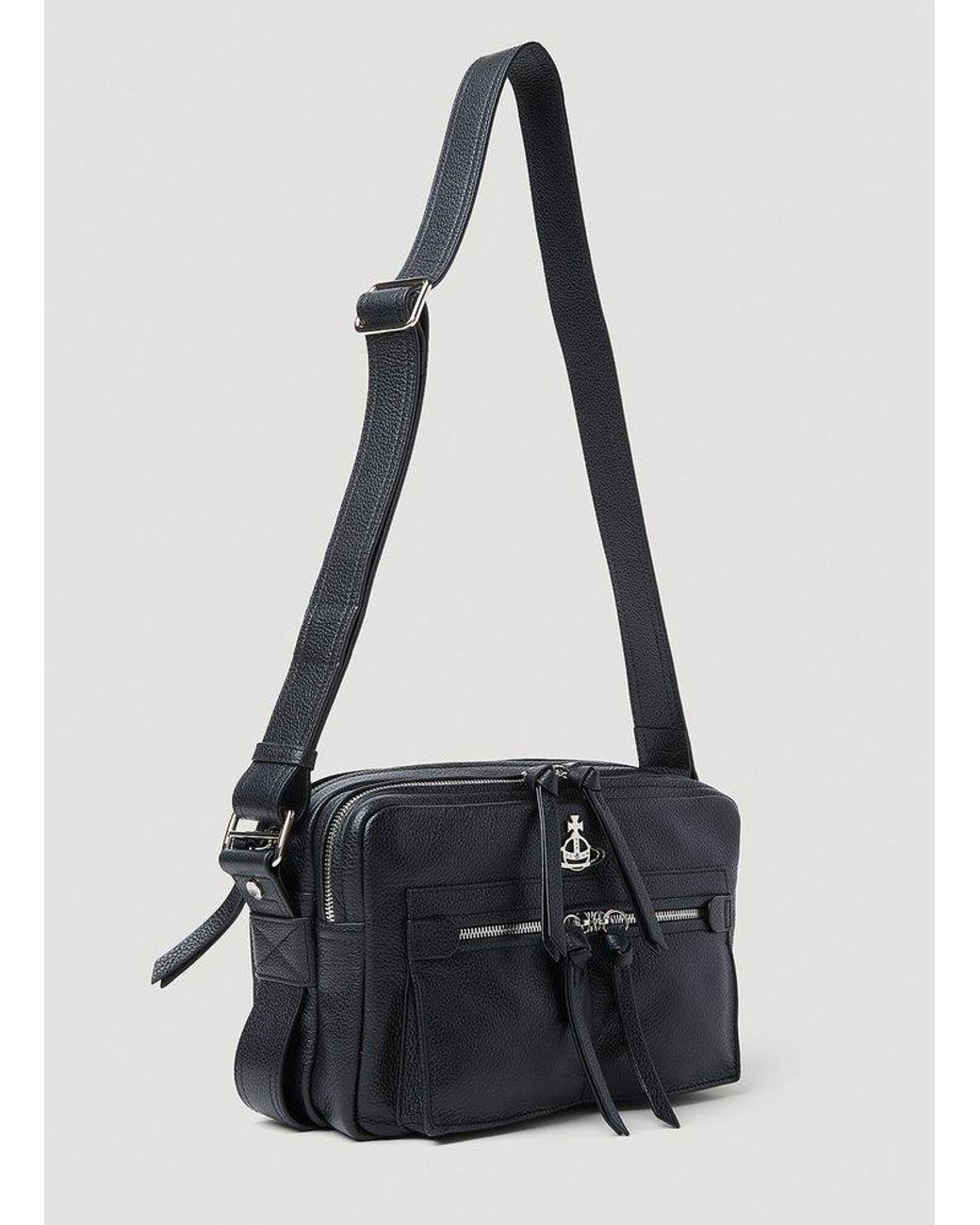Vivienne Westwood Jerry Leather Satchel Crossbody Bag in Vivienne Westwood Jerry Leather Satchel Crossbody Bag in