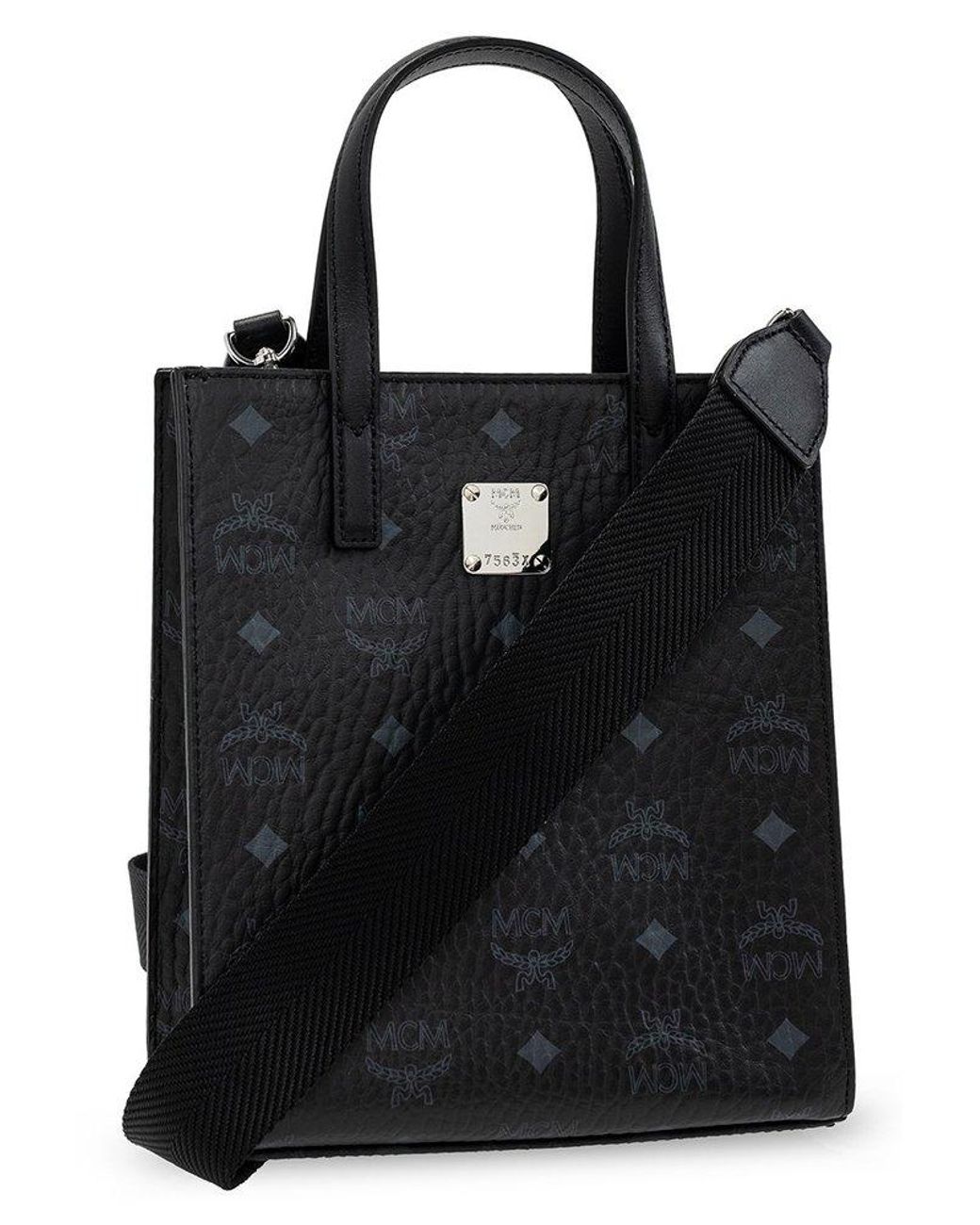 All black mcm clearance bag