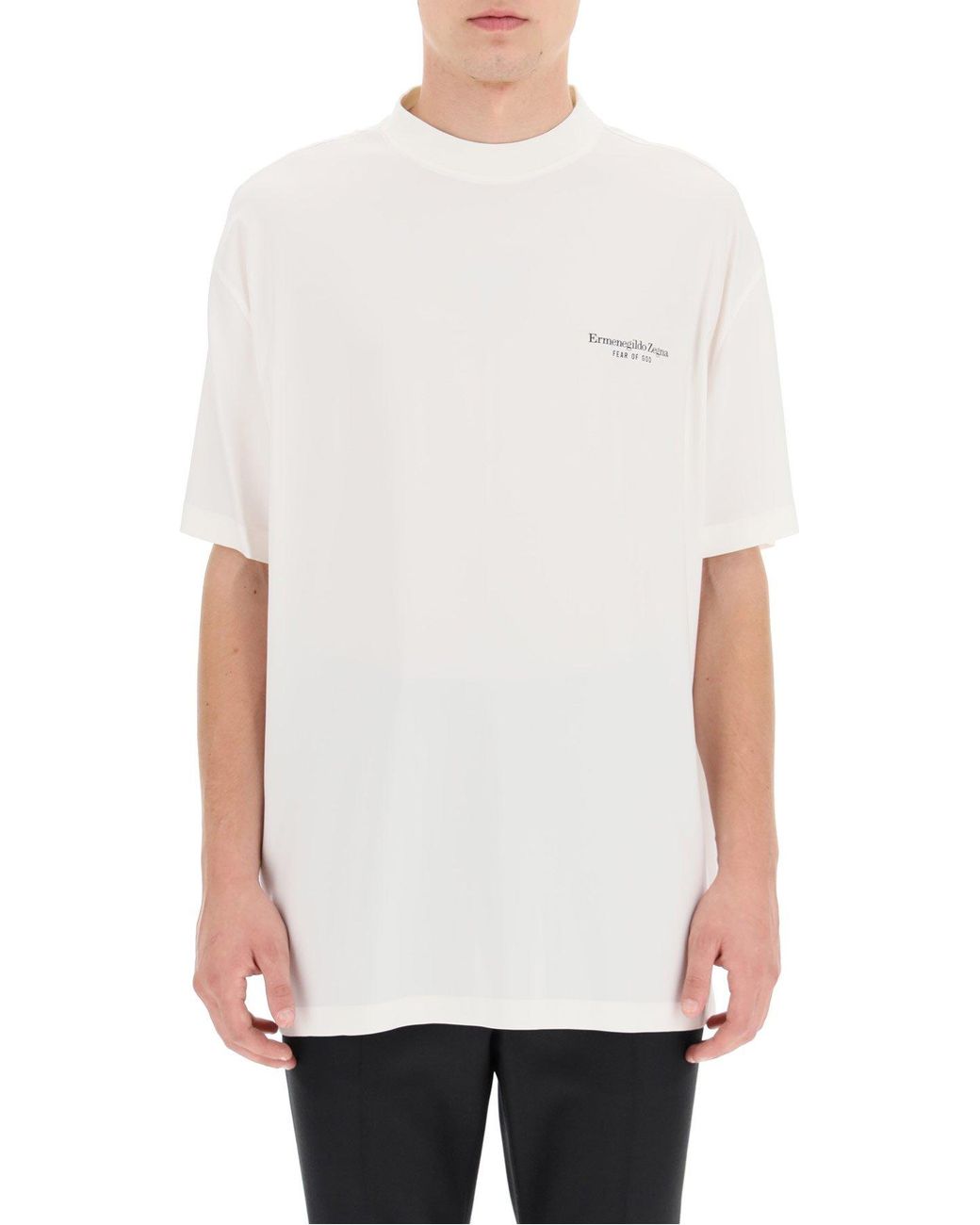 Fear Of God X Ermenegildo Zegna Oversize T-shirt in White for Men | Lyst