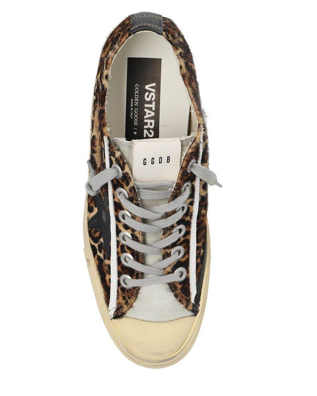 Golden Goose V-Star 2 Low-Top Sneakers in Black | Lyst