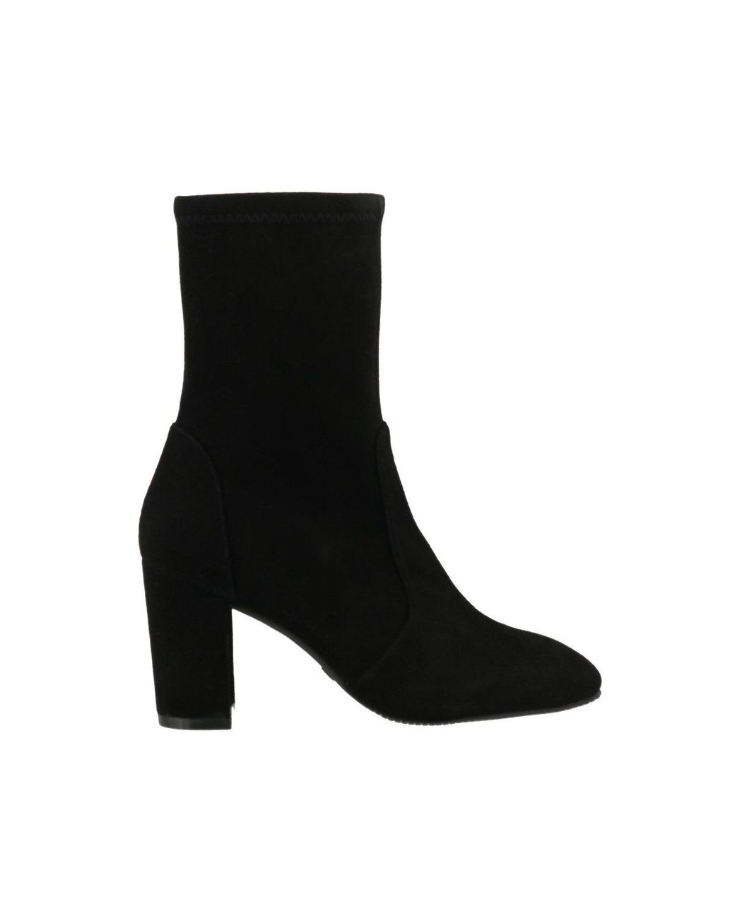 Stuart Weitzman Suede Yuliana Ankle Boots in Black - Lyst