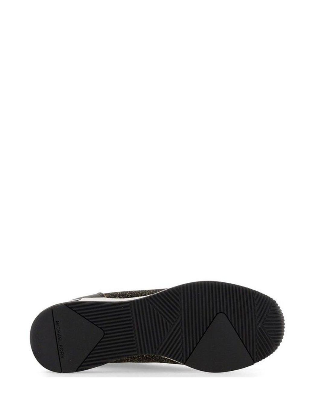 MICHAEL Michael Kors Skyler Metallic Stretch Knit Sock Sneakers in