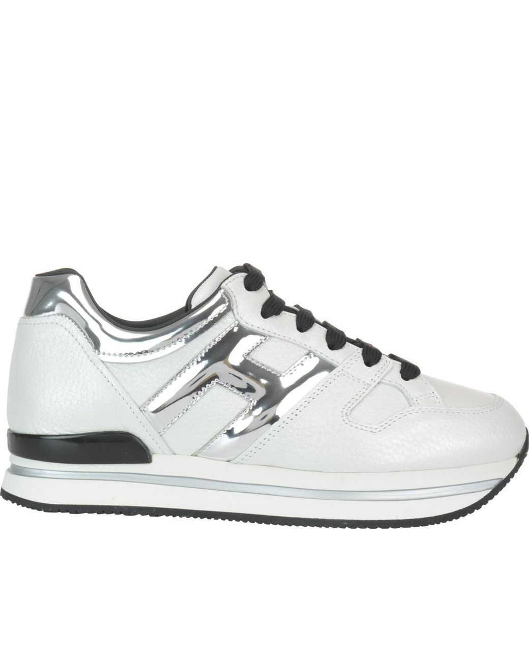 Hogan Leather H222 Sneakers in White - Save 1% - Lyst