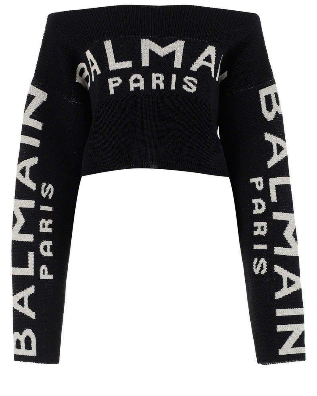 balmain crop jumper