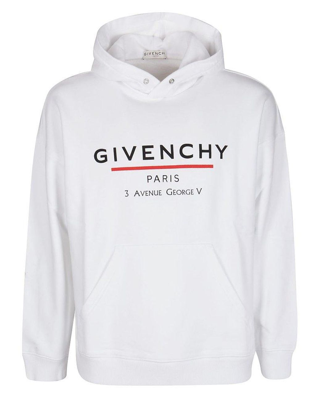 Givenchy Logo Printed Hoodie in Gray for Men Lyst