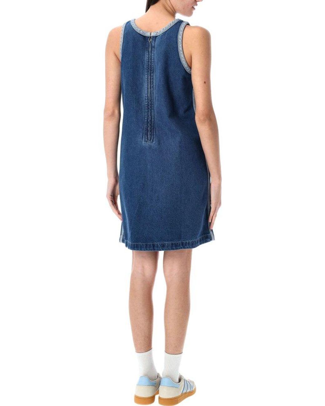 ■adidas■ Adicolor Denim 3S Tank Dress JD3108 CLOTHING - Adicolor Denim 3-Stripes Tank Dress - Black
