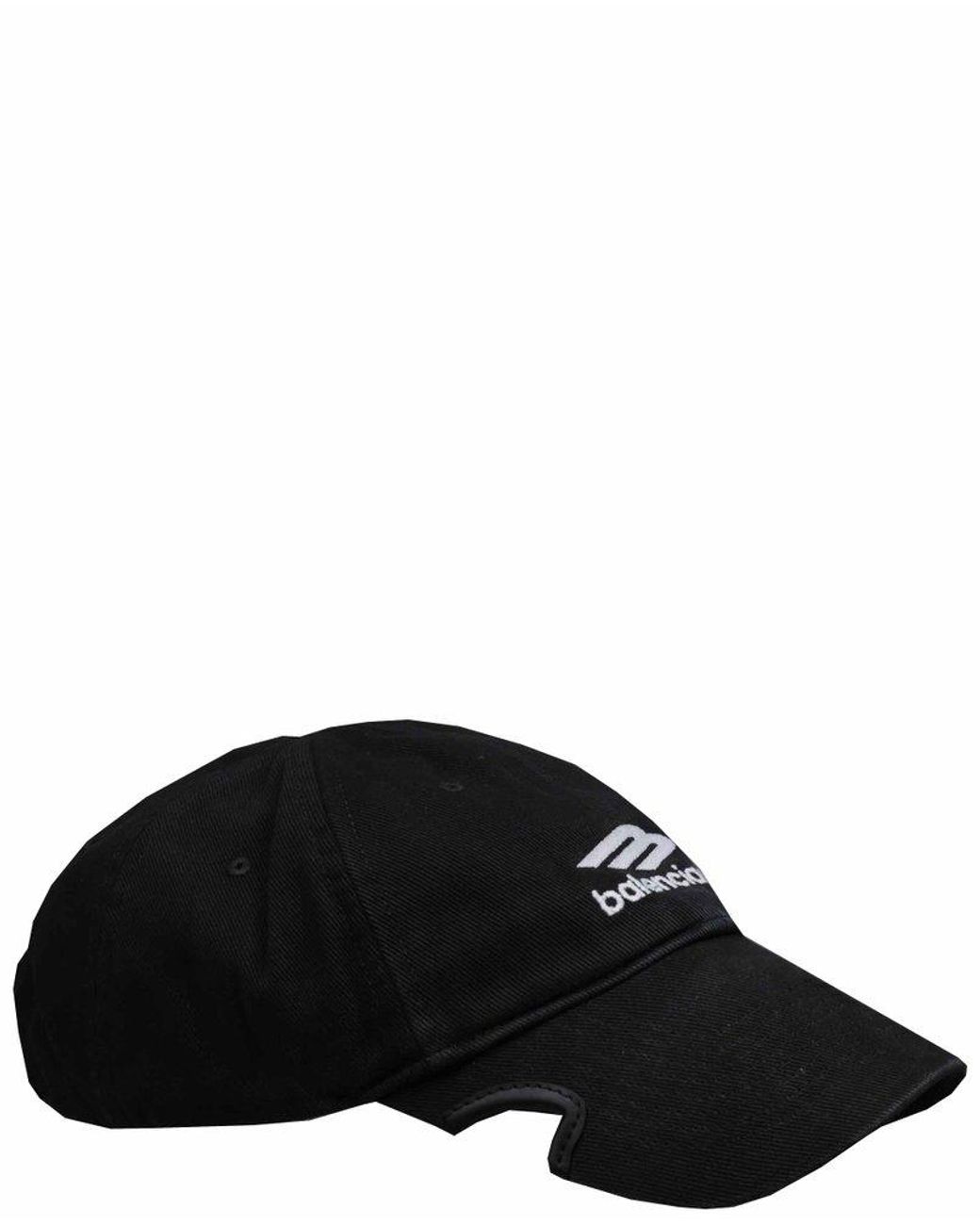 BALENCIAGA Cut-Outs denim baseball cap
