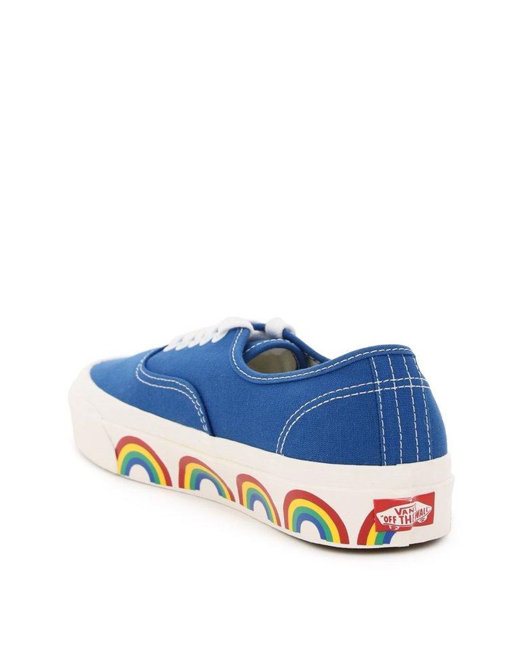 blue rainbow vans