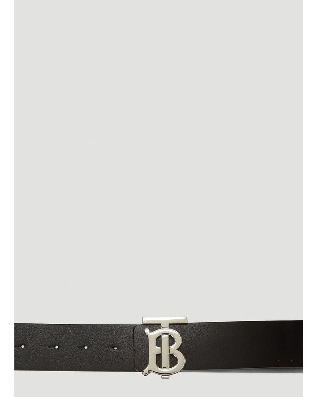Burberry Leather Reversible Monogram Motif Belt for Men | Lyst