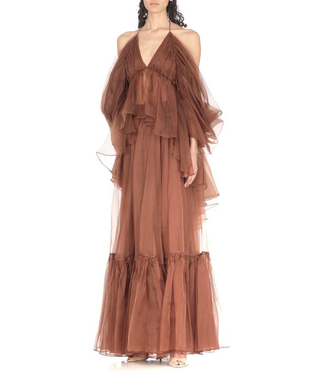 オールインワン・サロペット ZIMMERMANN Women Tops 4357TS251S25KHAKI BROWN Illuminate Bodysuit Khaki Online | Zimmermann