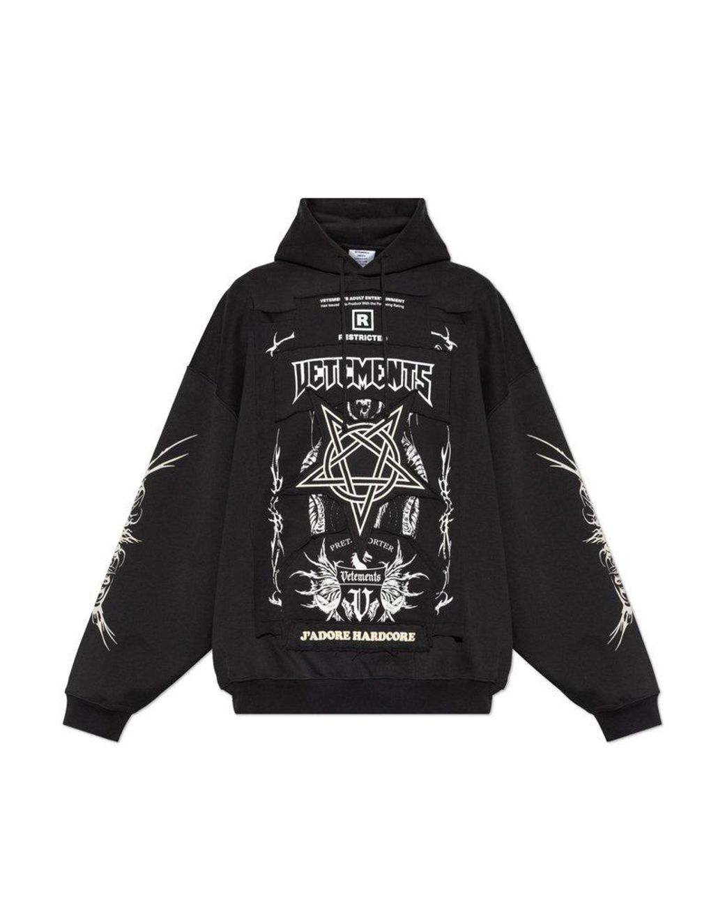 Vetements Hoodie in Black for Men Lyst UK