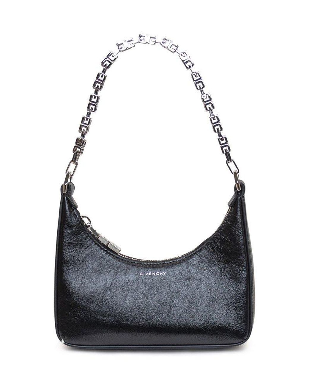Givenchy Mini Moon Cut-out Crossbody Bag in Gray | Lyst