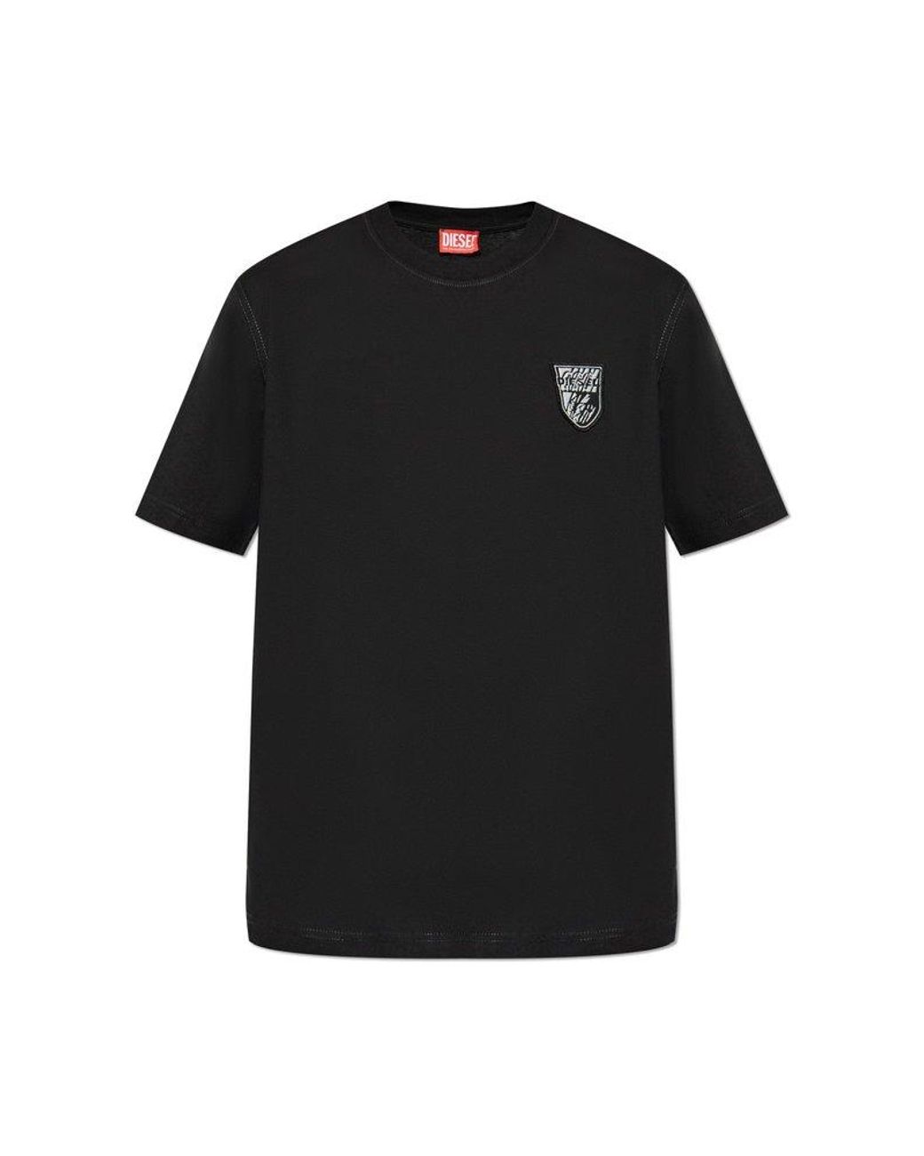 【関税&送料込】Diesel T-Adjust Cotton T-Shirt Diesel T Adjust K1 T Shirt Black | Mainline Menswear United