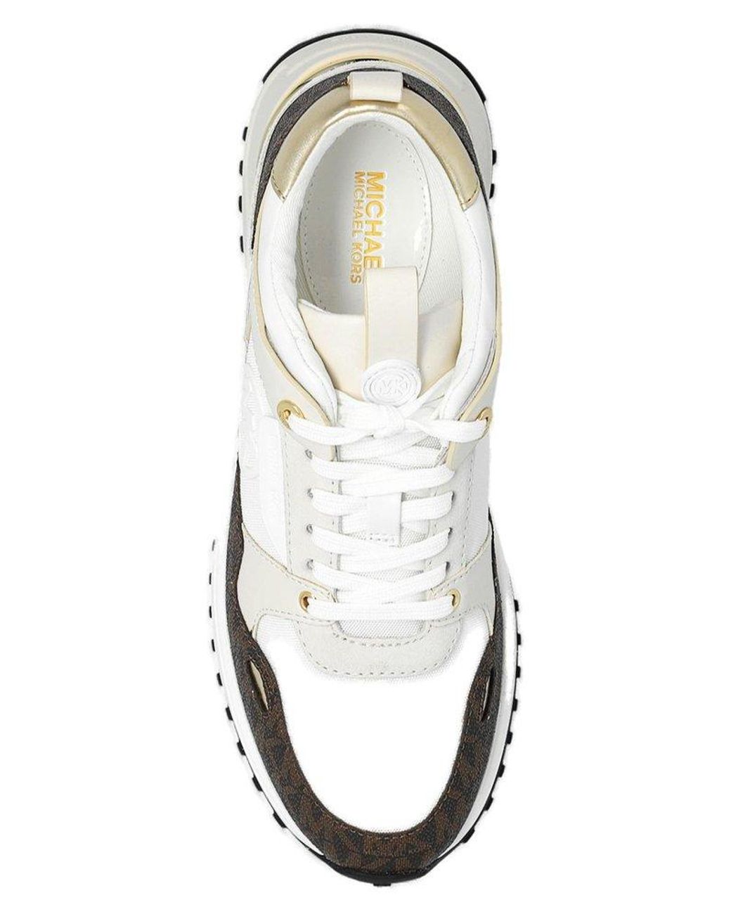 Michael Kors Theo Lace Up Sneakers in White Lyst UK