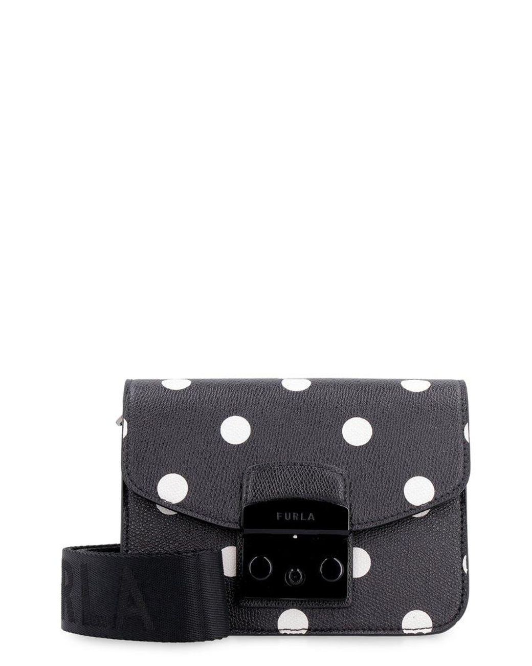 Furla Metropolis Leather Mini Crossbody Bag in Black Lyst