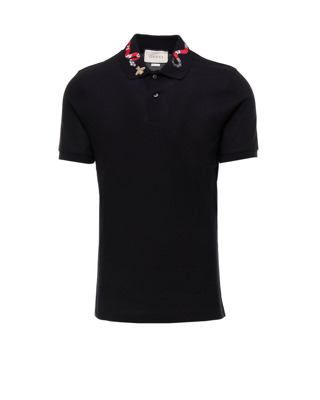 white gucci snake polo