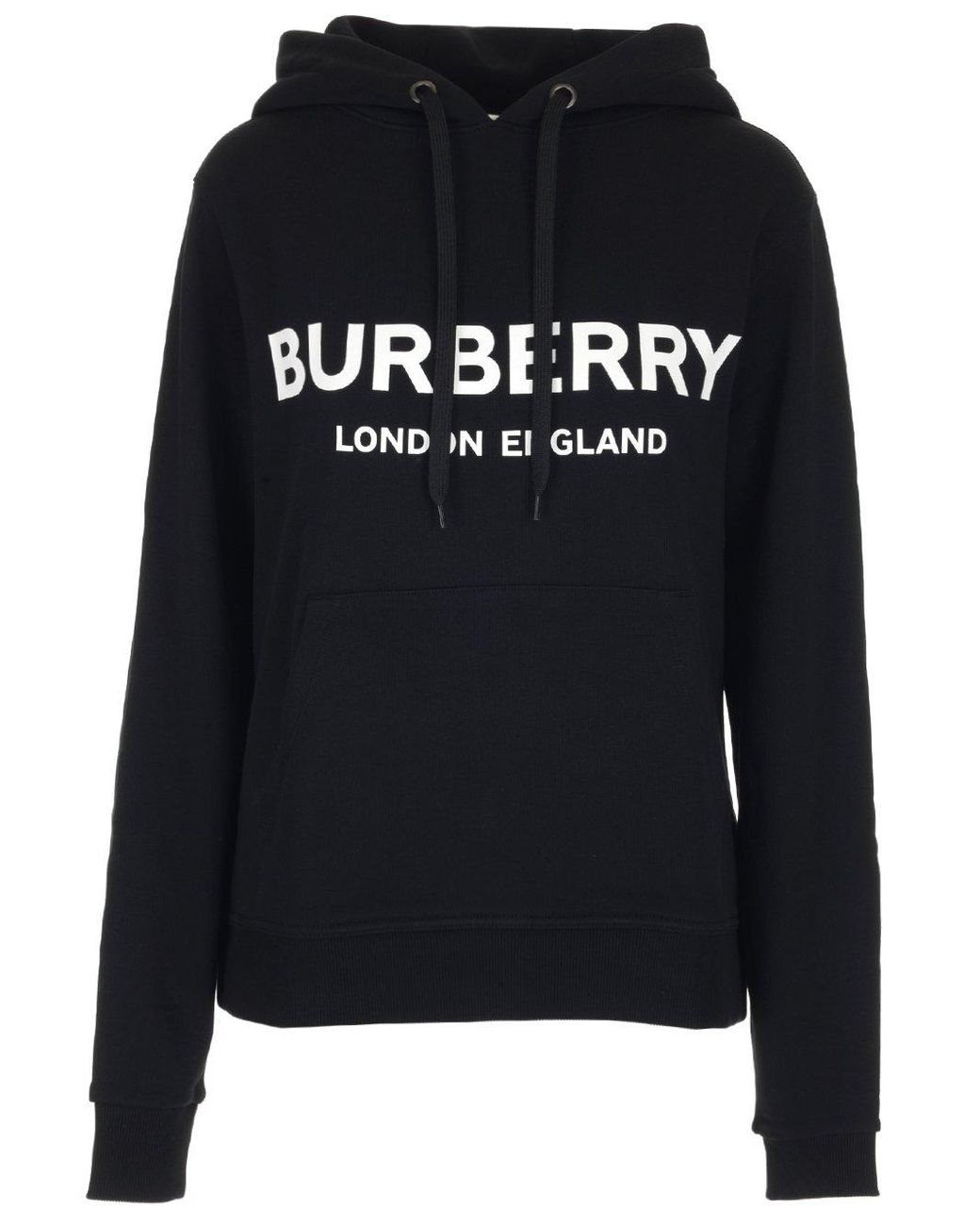 burberry oversized logo print hoodie