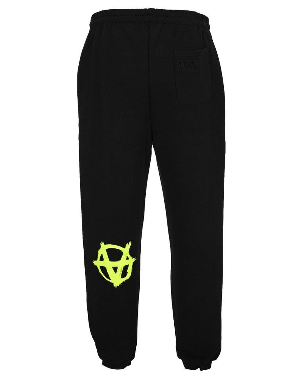 Vetements Women's Black Gothic Logo Printed Sweatpants