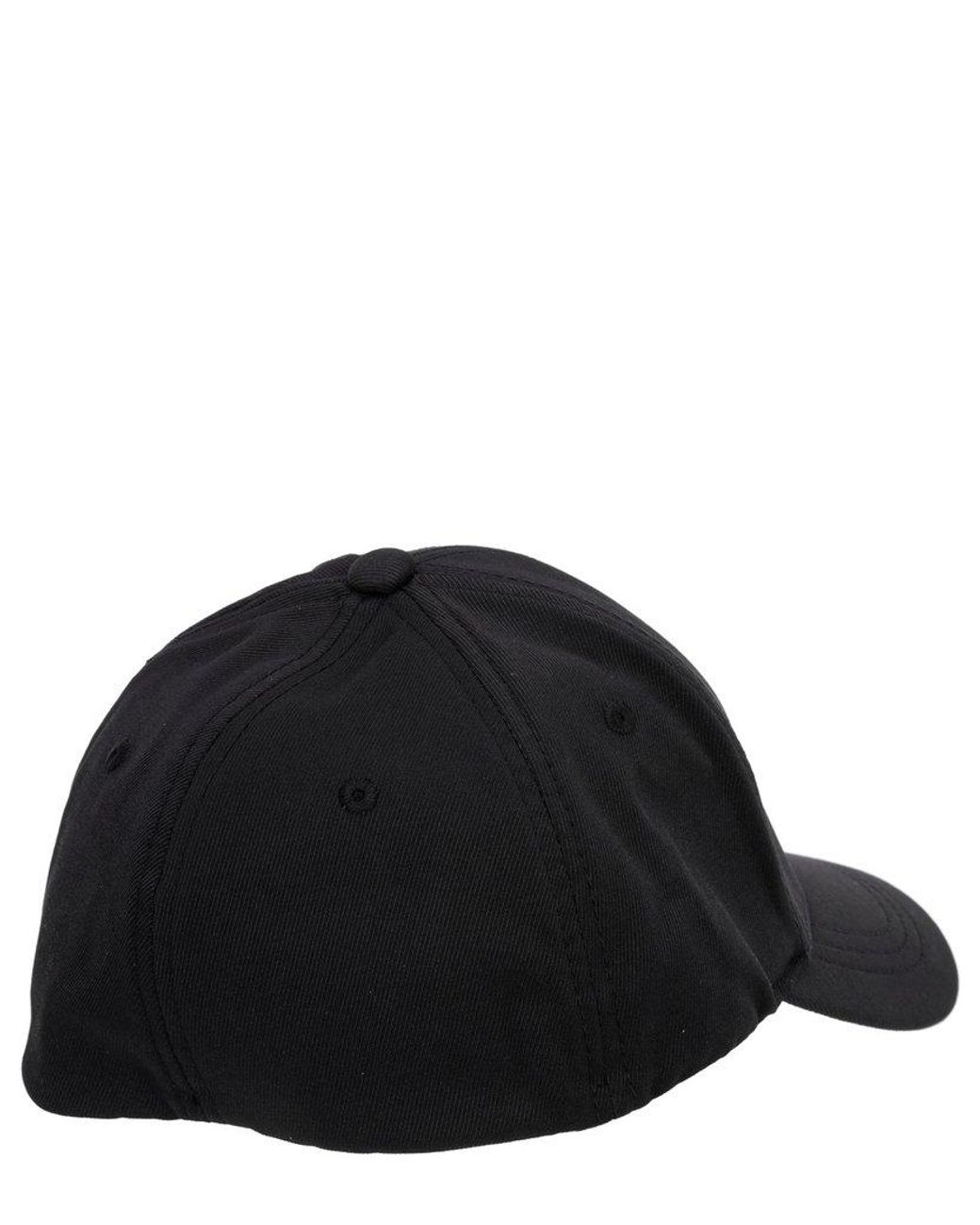 Karl Lagerfeld Logo Patch Baseball Cap in Black for Men | Lyst