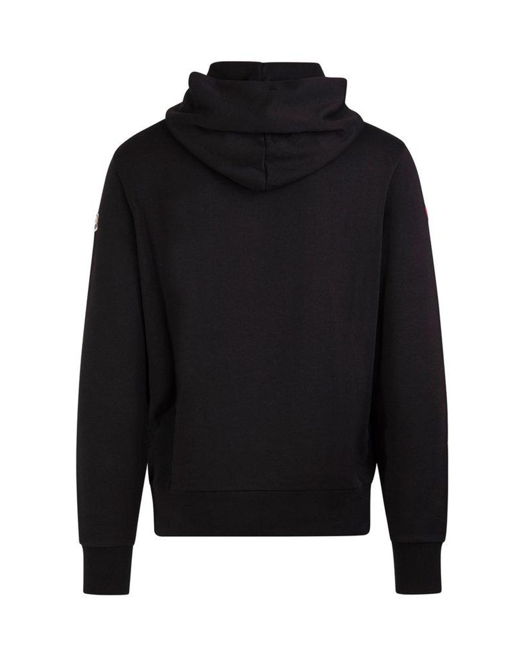 【関税/送料無料】MONCLER*新作*Logo Printed Drawstring Hoodie NEW MONCLER COLOR BLOCK BLACK LOGO COTTON HOODIE SWEATSHIRT