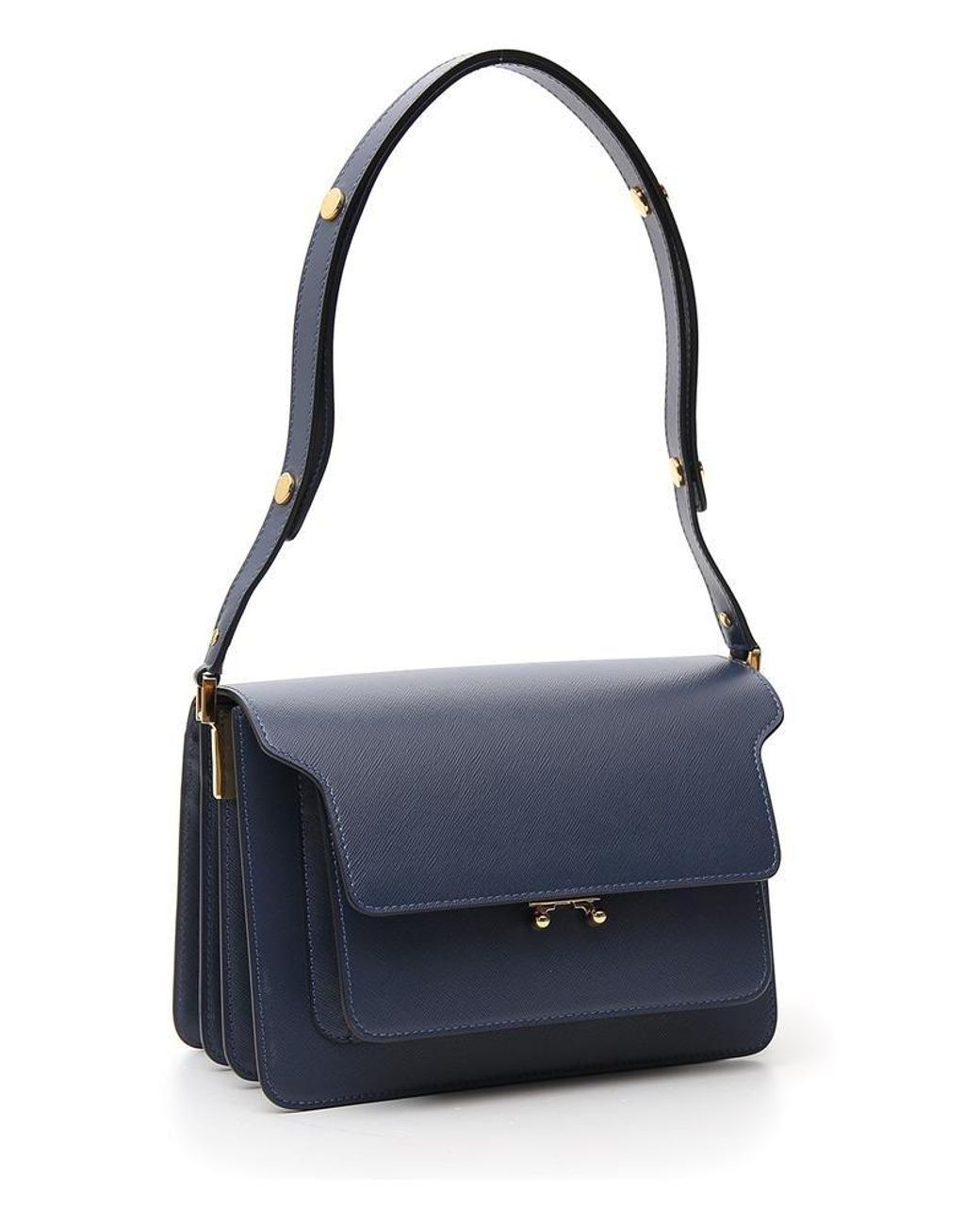 Marni Trunk Shoulder Bag in Blue | Lyst