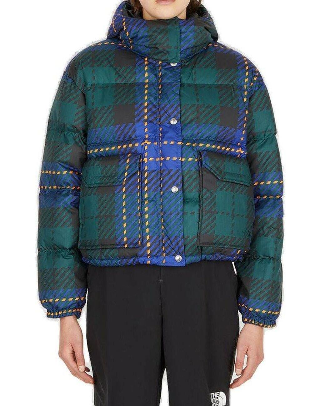 The North Face Printed 71 Sierra Down Short Jacket in Blue