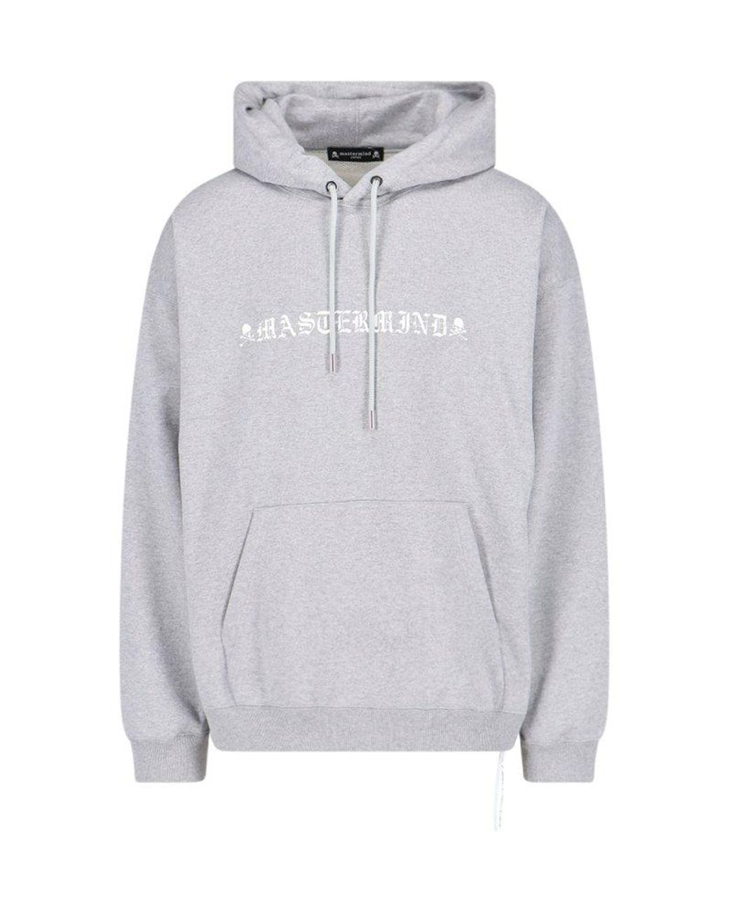 Mastermind Japan Skull Hoodie Sweater in Gray for Men | Lyst Mastermind Japan Skull Hoodie Sweater in Gray for Men | Lyst