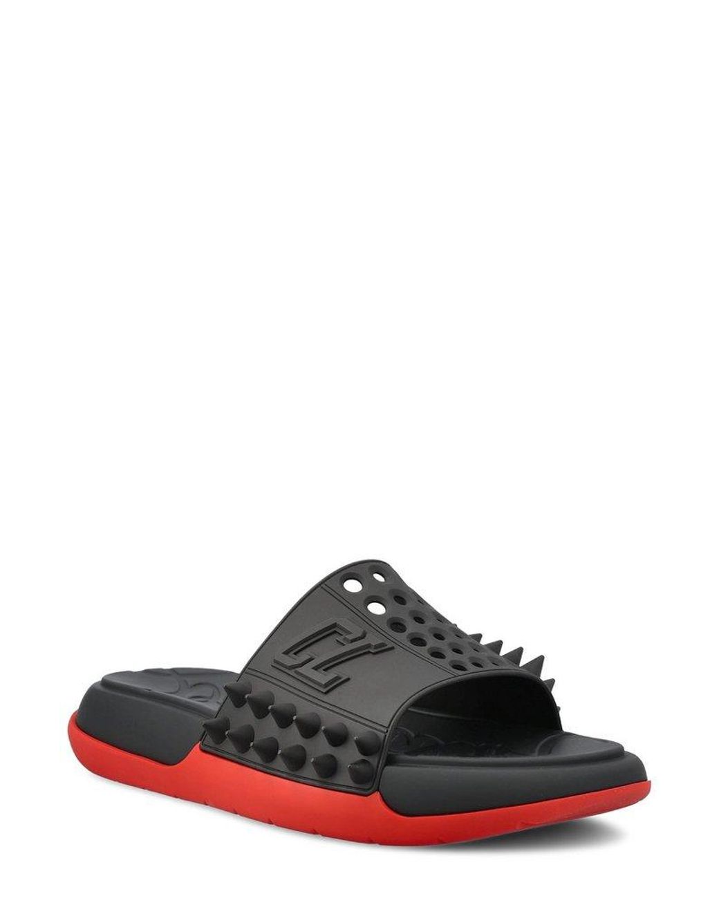 Mens louboutin slip on discount