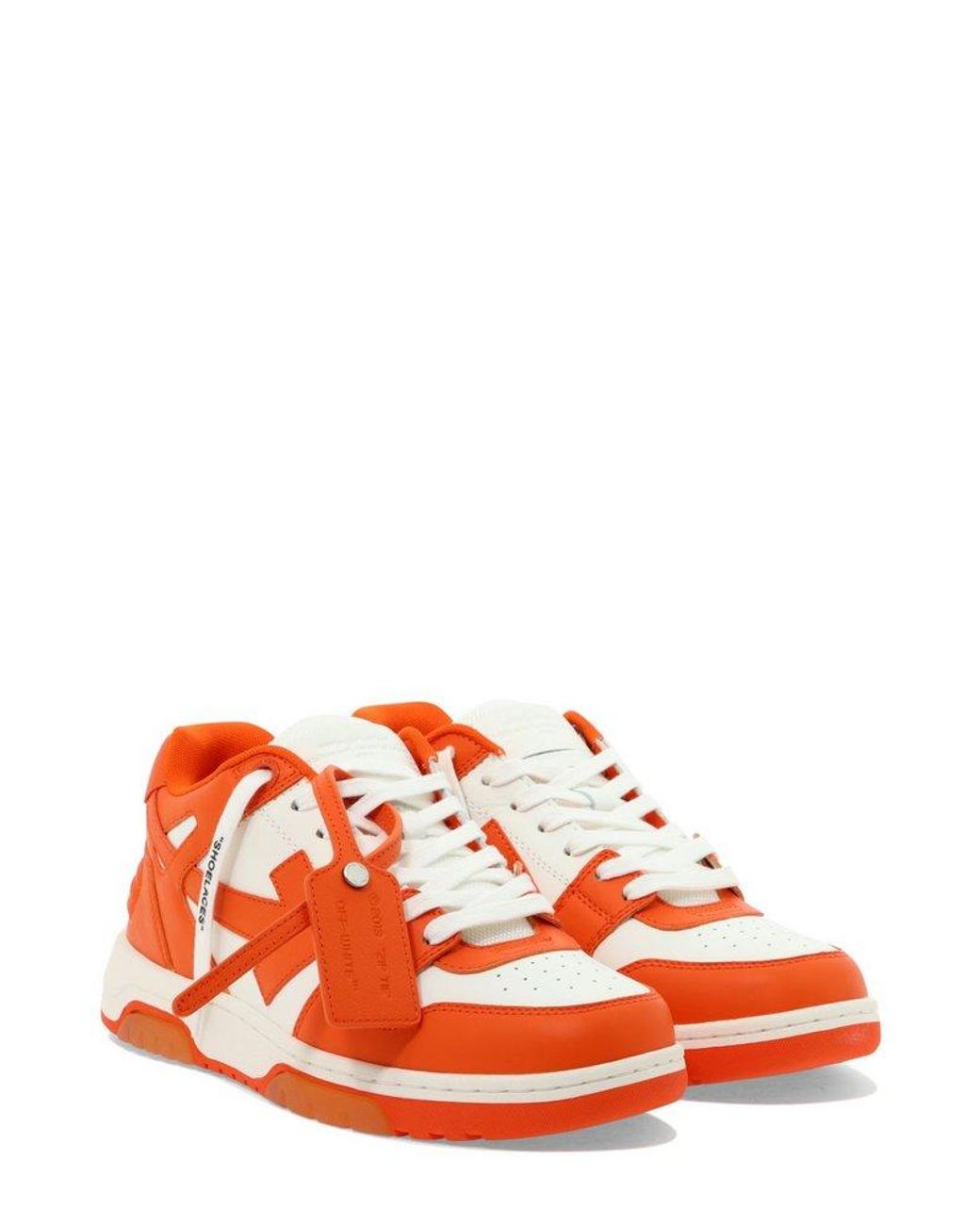 Off-White c/o Virgil Abloh Out Of Office Lace-up Sneakers in Orange for Men  | Lyst