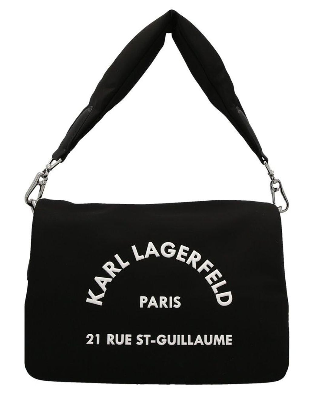 Karl Lagerfeld 'rue St-guillaume' Shoulder Bag in Black | Lyst