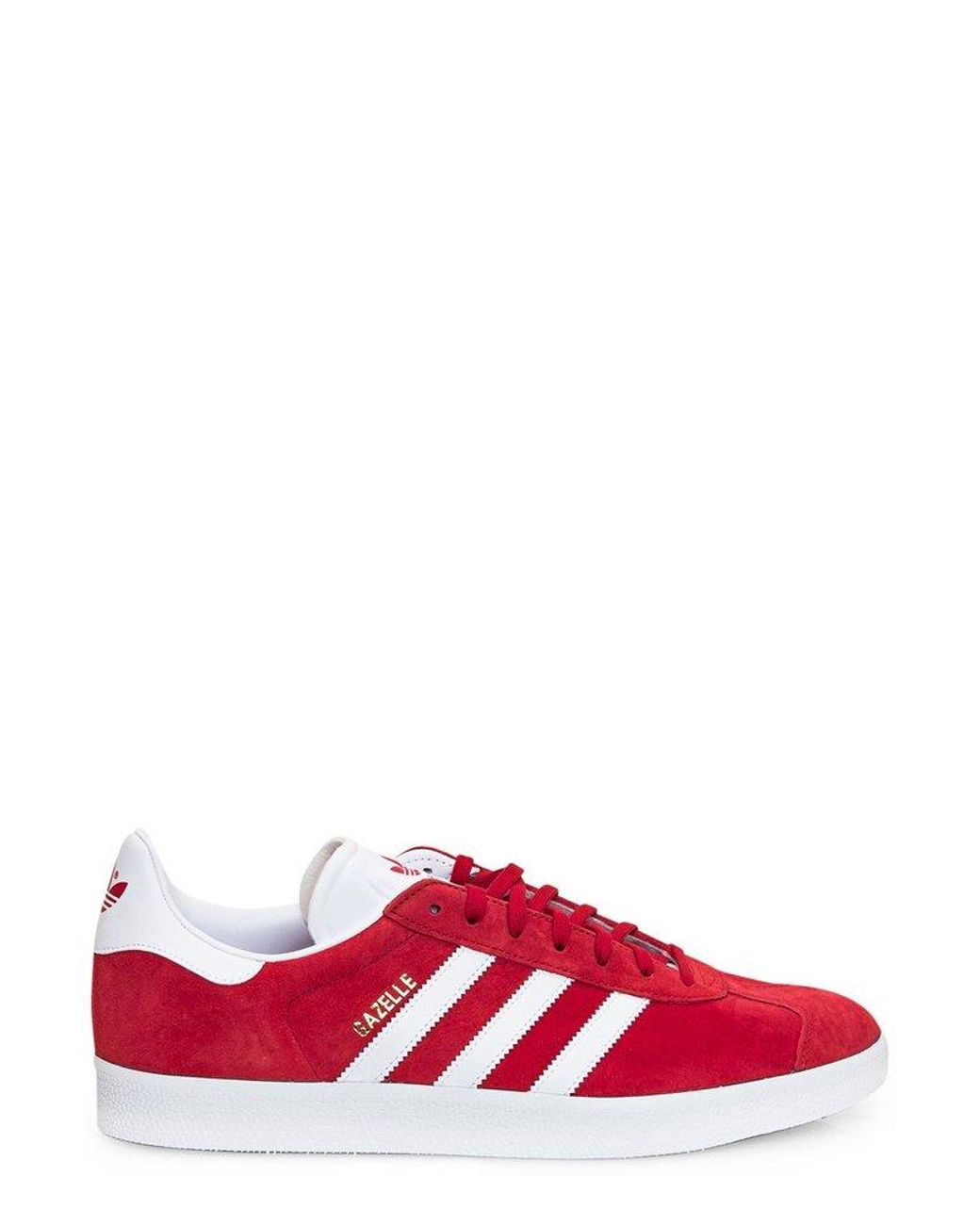 adidas Lace Up Trainers in Red | Lyst