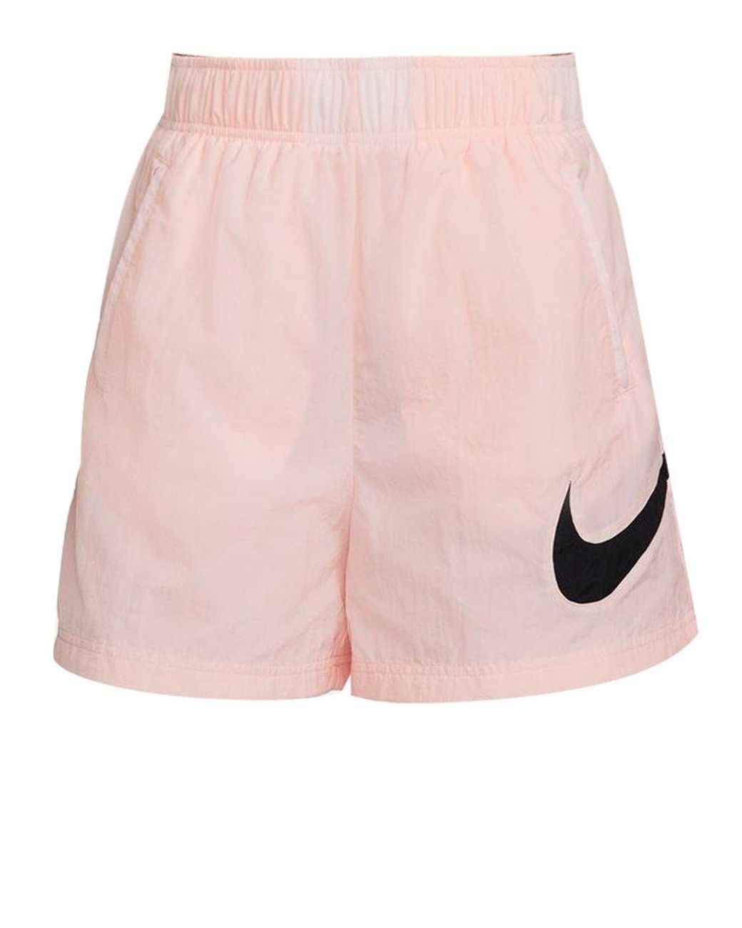Nike Swoosh-logo Shorts in Pink | Lyst