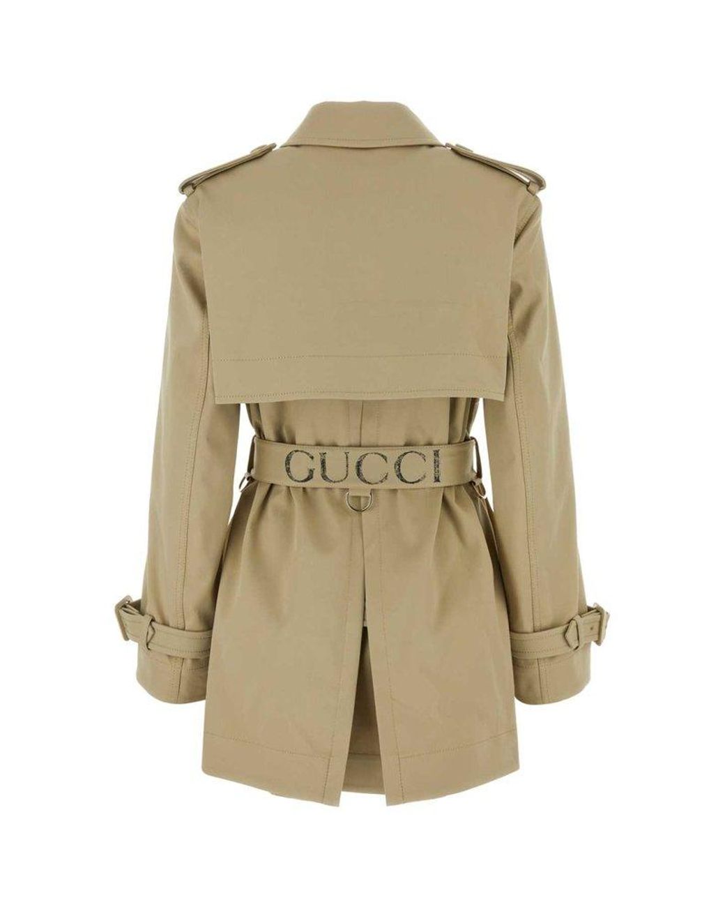 gucci-Beige-Belted-Button-up-
