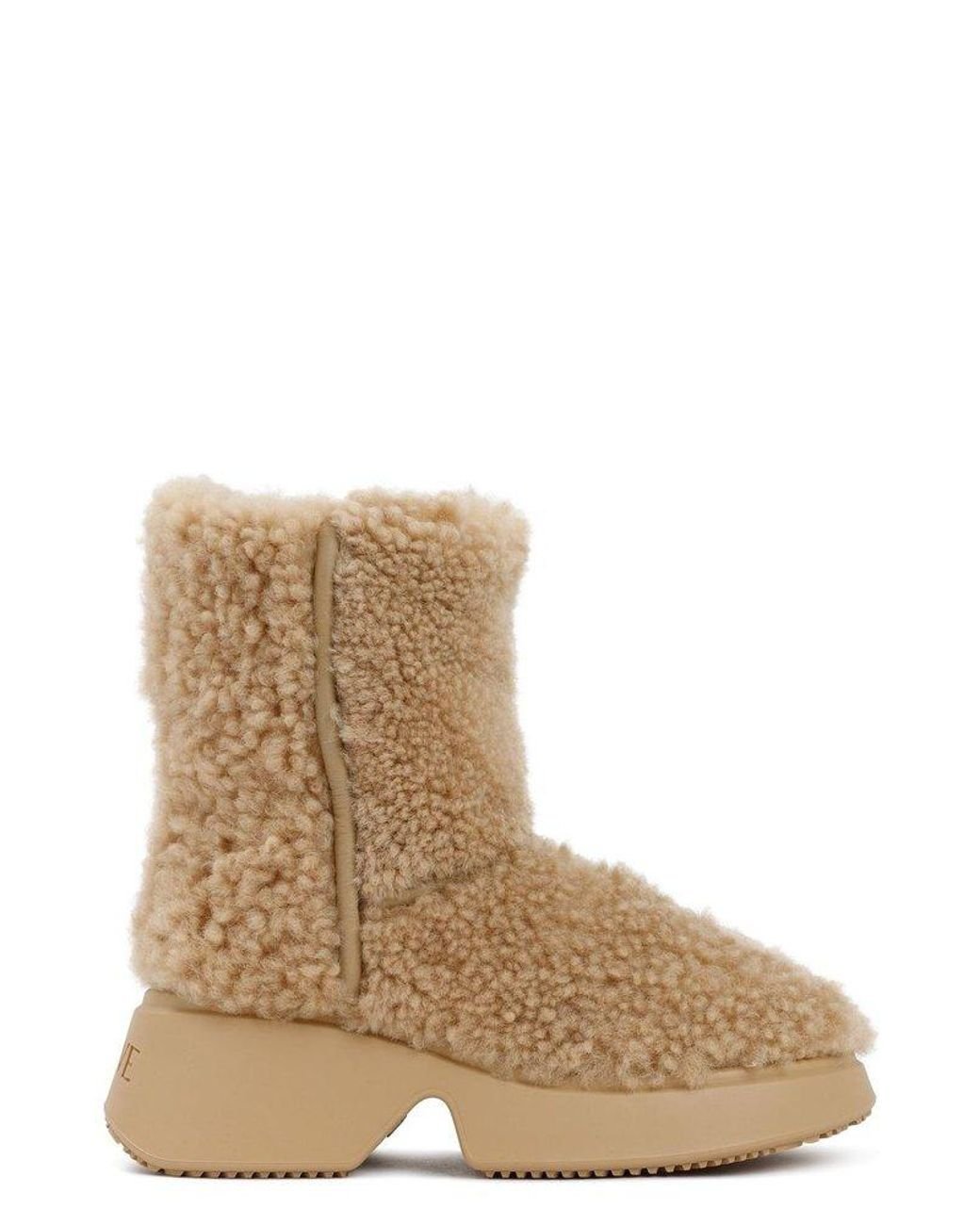 Wedge shop sheepskin boots
