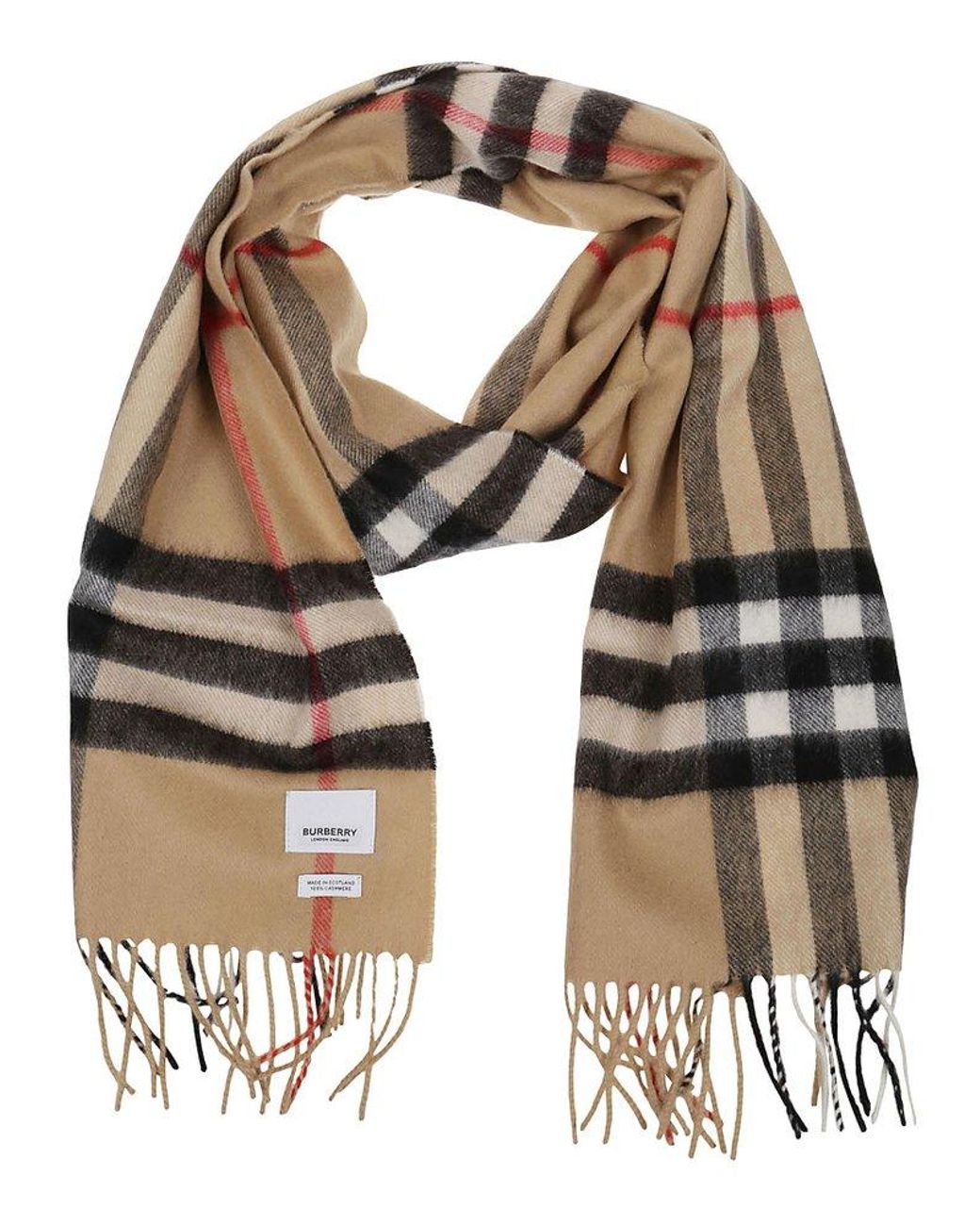 Burberry Check Cashmere Scarf | Lyst Canada