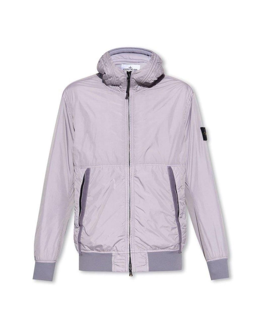 Stone Island Jacket With Logo in Purple for Men | Lyst