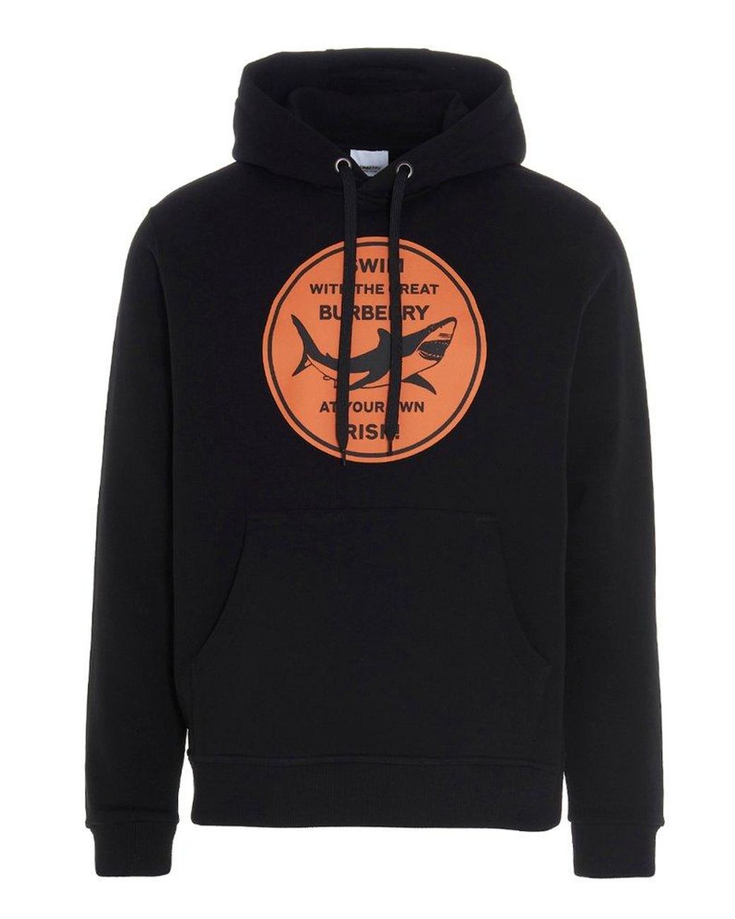 Burberry Shark Graphic Hoodie in Black for Men | Lyst