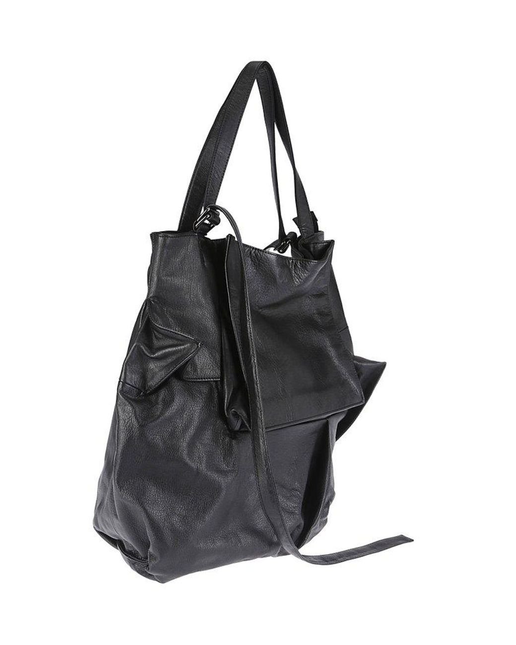 discord Yohji Yamamoto Cubic Tote Bag in Black | Lyst UK