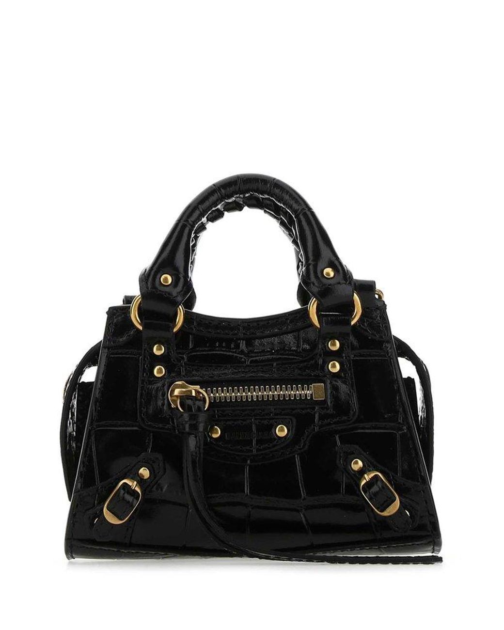 Balenciaga Neo Classic Super Nano Top Handle Bag in Black Lyst